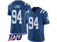 #94 Limited Tyquan Lewis Royal Blue Football Men's Jersey Indianapolis Colts Rush Vapor Untouchable 100th Season
