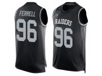 #96 Clelin Ferrell Black Football Men's Jersey Oakland Raiders Player Name & Number Tank Top