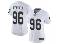 #96 Limited Clelin Ferrell White Football Road Women's Jersey Oakland Raiders Vapor Untouchable