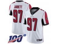 #97 Limited Grady Jarrett White Football Road Men's Jersey Atlanta Falcons Vapor Untouchable 100th Season