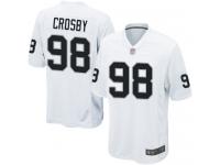 #98 Game Maxx Crosby White Football Road Men's Jersey Oakland Raiders