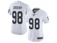 #98 Limited Maxx Crosby White Football Road Women's Jersey Oakland Raiders Vapor Untouchable