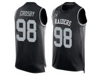 #98 Maxx Crosby Black Football Men's Jersey Oakland Raiders Player Name & Number Tank Top