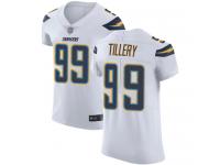 #99 Elite Jerry Tillery White Football Road Men's Jersey Los Angeles Chargers Vapor Untouchable