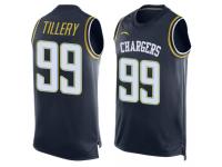 #99 Jerry Tillery Navy Blue Football Men's Jersey Los Angeles Chargers Player Name & Number Tank Top