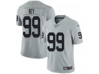 #99 Limited Arden Key Silver Football Men's Jersey Oakland Raiders Inverted Legend