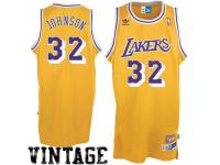 adidas Earvin ''Magic'' Johnson Los Angeles Lakers Youth Hardwood Classics Retired Player Swingman Throwback Home Jersey - Gold