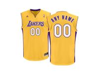 adidas NBA LA Lakers Youth Custom Replica Basketball Jersey - Gold