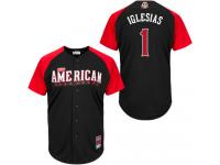 American League Authentic Tigers #1 Jose Iglesias 2015 All-Star Stitched Jersey