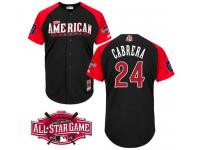 American League Authentic Tigers #24 Miguel Cabrera 2015 All-Star Stitched Jersey