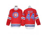 Anthony Rizzo #44 Chicago Cubs Red Long Sleeve Cool Base Jersey