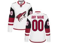 Arizona Coyotes Reebok Women's Premier Away Custom Jersey - White