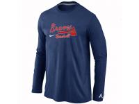 Atlanta Braves Long Sleeve T-Shirt Dark Blue