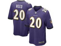 Baltimore Ravens #20 Purple Ed Reed Men's Game Jersey