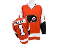 Bernie Parent Philadelphia Flyers Mitchell & Ness Throwback Authentic Vintage Jersey - Orange