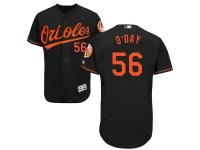 Black Darren O'Day Men #56 Majestic MLB Baltimore Orioles Flexbase Collection Jersey