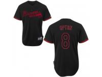 Black Justin Upton Men #8 Majestic MLB Atlanta Braves Fashion Jersey