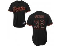 Black Matt Wieters Men #32 Majestic MLB Baltimore Orioles Fashion Jersey