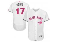 Blue Jays #17 Ryan Goins White Flexbase Authentic Collection 2016 Mother Day Stitched Baseball Jersey