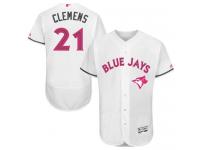 Blue Jays #21 Roger Clemens White Flexbase Authentic Collection 2016 Mother Day Stitched Baseball Jersey