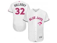 Blue Jays #32 Roy Halladay White Flexbase Authentic Collection 2016 Mother Day Stitched Baseball Jersey