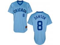 Blue Throwback Andre Dawson Men #8 Majestic MLB Chicago Cubs Cooperstown Jersey