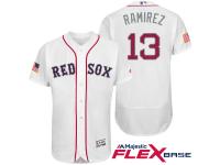 Boston Red Sox #13 Hanley Ramirez White Stars & Stripes 2016 Independence Day Flex Base Jersey