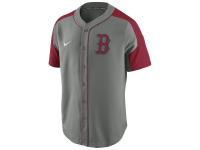 Boston Red Sox Nike Dri-FIT Woven Jersey - Gray