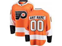 Breakaway Orange NHL Home Men's Jersey Customized Philadelphia Flyers