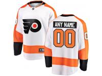 Breakaway White NHL Away Men's Jersey Customized Philadelphia Flyers