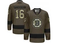 Bruins #16 Derek Sanderson Green Salute to Service Stitched NHL Jersey