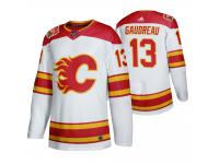 Calgary Flames Johnny Gaudreau 2019 Heritage Classic Youth White Jersey