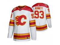 Calgary Flames Sam Bennett 2019 Heritage Classic Youth White Jersey