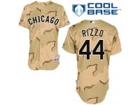 Camo Anthony Rizzo Men #44 Majestic MLB Chicago Cubs Commemorative Military Day Cool Base Jersey