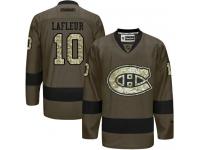 Canadiens #10 Guy Lafleur Green Salute to Service Stitched NHL Jersey