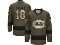 Canadiens #18 Serge Savard Green Salute to Service Stitched NHL Jersey