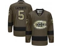 Canadiens #5 Guy Lapointe Green Salute to Service Stitched NHL Jersey