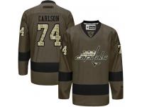 Capitals #74 John Carlson Green Salute to Service Stitched NHL Jersey