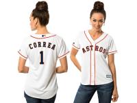 Carlos Correa Houston Astros Majestic Women's Cool Base Player Jersey - White