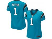 Carolina Panthers Cam Newton Women's Alternate Jersey - Blue Nike NFL #1 Game