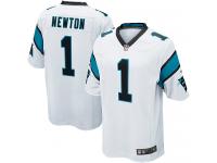 Carolina Panthers Cam Newton Youth Road Jersey - White Nike NFL #1 Game