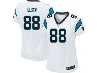 Carolina Panthers Greg Olsen Women's Road Jersey - White Nike NFL #88 Game