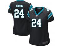 Carolina Panthers Josh Norman Women's Home Jersey - Black Nike NFL #24 Game