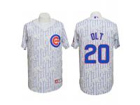 Chicago Cubs #20 Mike Olt Conventional 3D Version White Jersey