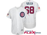 Chicago Cubs #68 Jorge Soler White Stars & Stripes 2016 Independence Day Flex Base Jersey