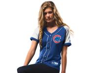 Chicago Cubs Majestic Women's Fashion Replica Jersey - Royal