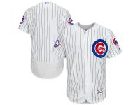 Chicago Cubs Majestic Wringley 100 Years Commemorative Patch Flexbase Authentic Collection Jersey - White Royal