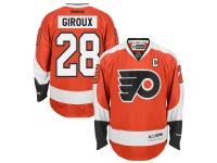 Claude Giroux Philadelphia Flyers Reebok Home Premier Captain Jersey - Orange