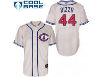 Cream Anthony Rizzo Men #44 Majestic MLB Chicago Cubs 1929 Turn Back The Clock Jersey