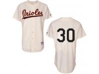 Cream Chris Tillman Men #30 Majestic MLB Baltimore Orioles 1954 Turn Back The Clock Jersey